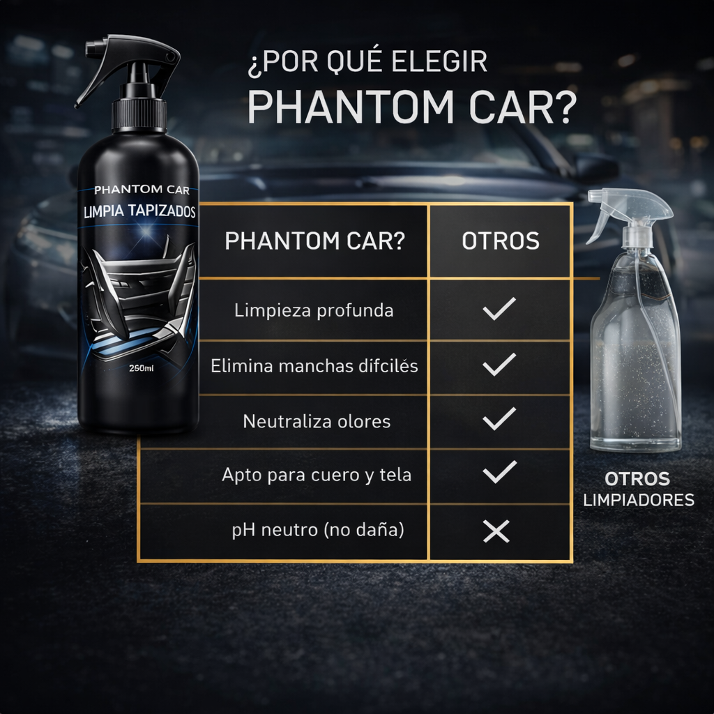 Limpia Tapizados Profesional 250ml | PHANTOM CAR