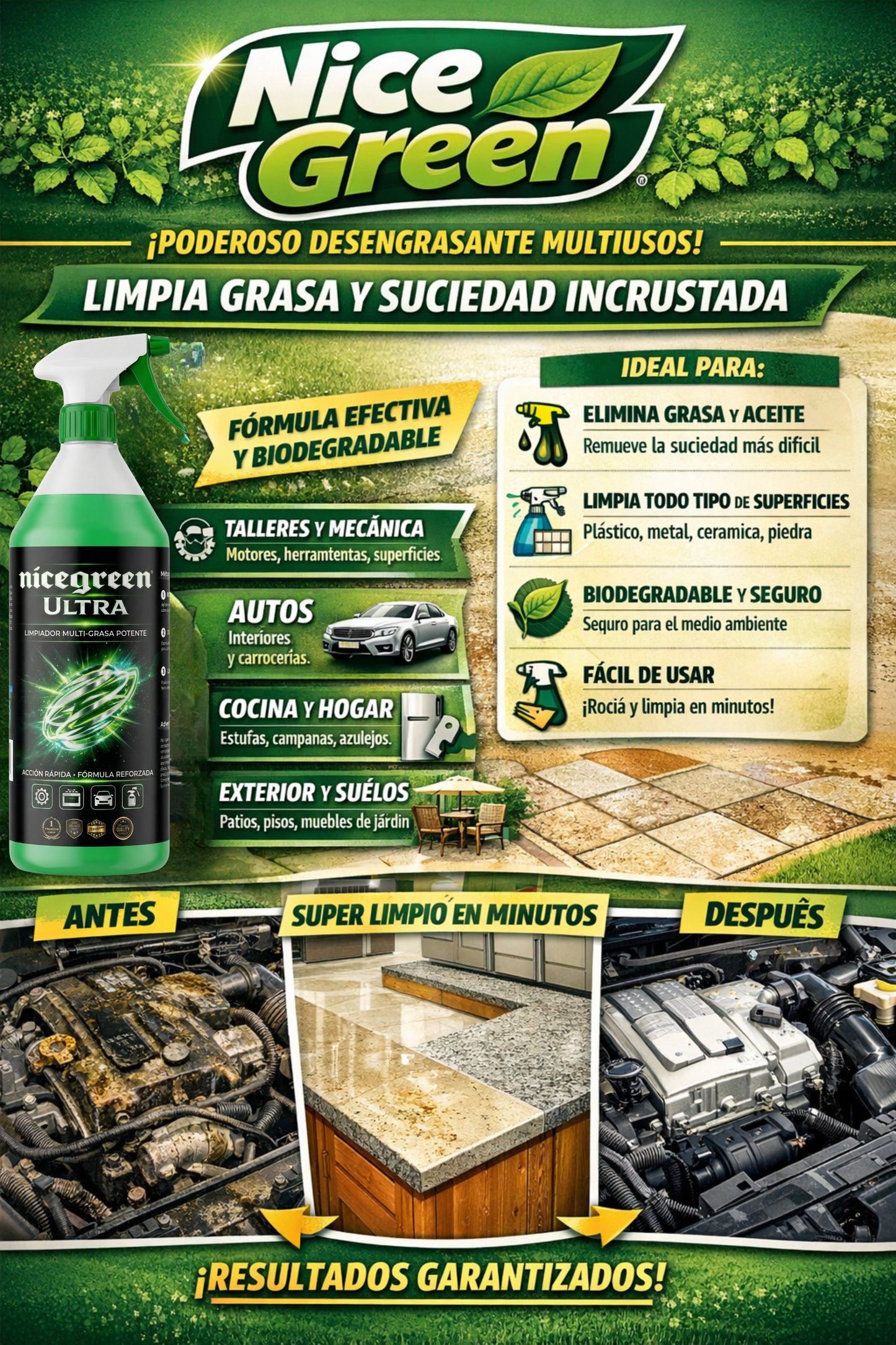 Nice Green™️ | Eliminador Extremo | Eliminador de Suciedad Incrustrada