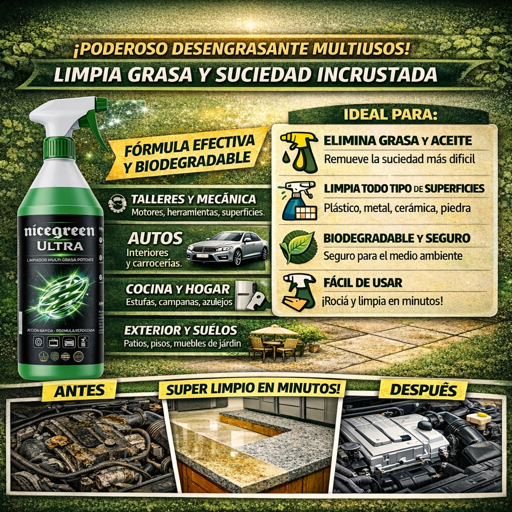 Nice Green™️ | Eliminador Extremo | Eliminador de Suciedad Incrustrada