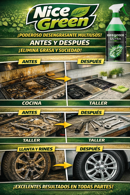 Nice Green™️ | Eliminador Extremo | Eliminador de Suciedad Incrustrada