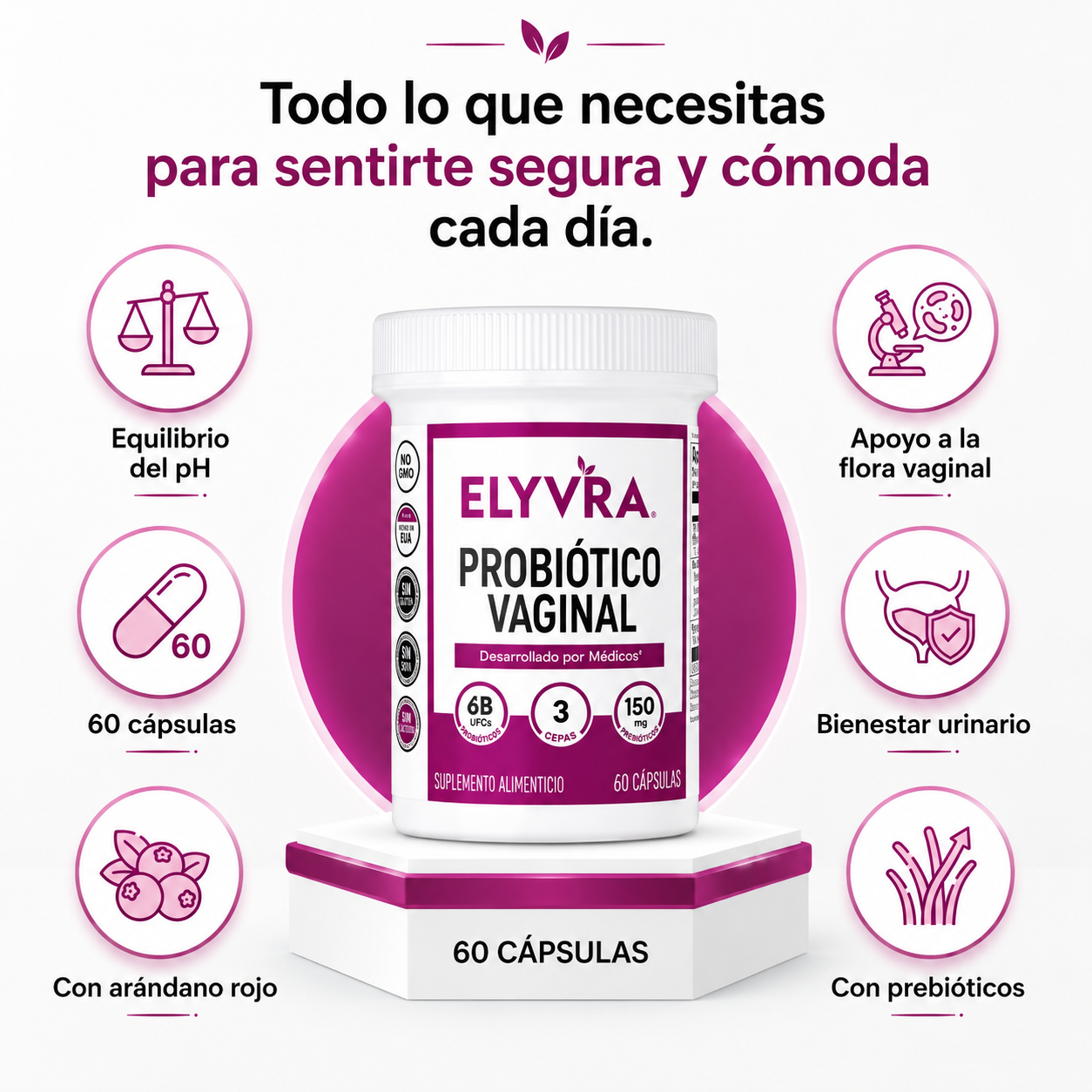 Probiótico Vaginal | Equilibrio Natural del PH Vaginal