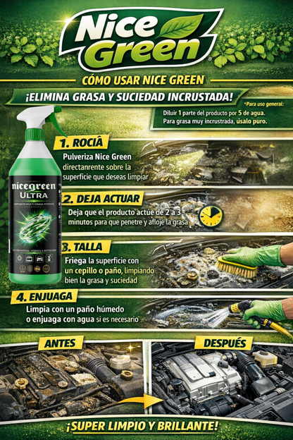 Nice Green™️ | Eliminador Extremo | Eliminador de Suciedad Incrustrada