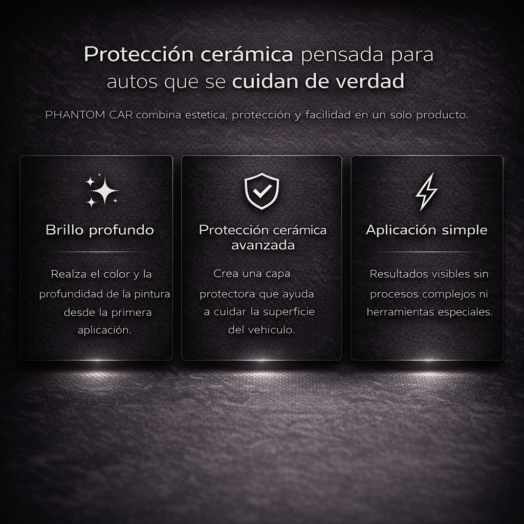 PHANTOM CAR | Protección Cerámica Avanzada