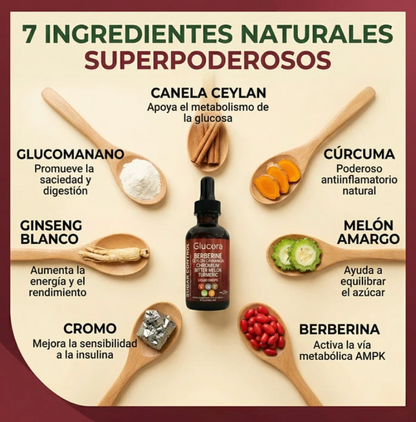 Glucora™ Apoyo Natural para la Glucosa, Energía y Antojos