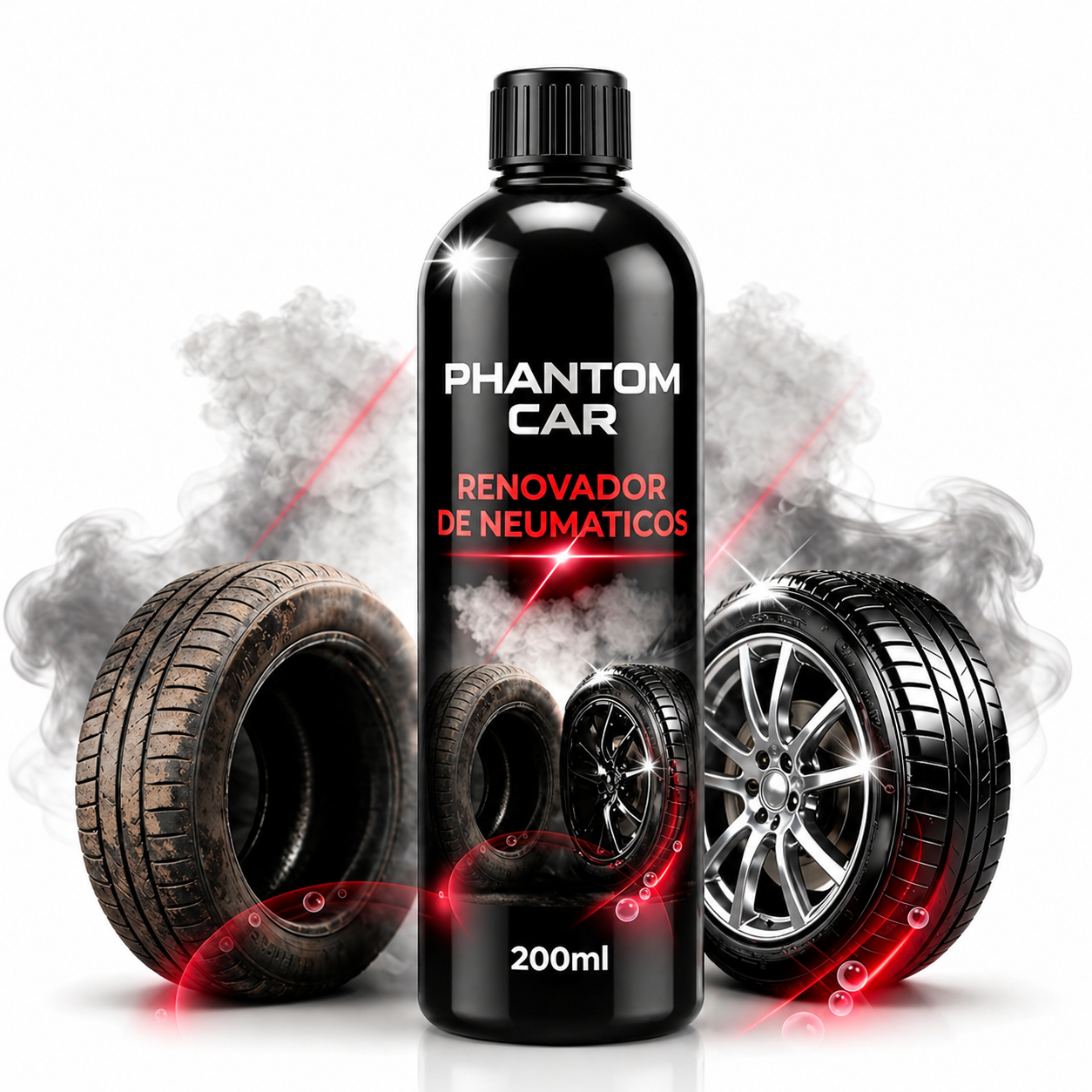 Abrillantador de Neumaticos 200ml | Phantom Car