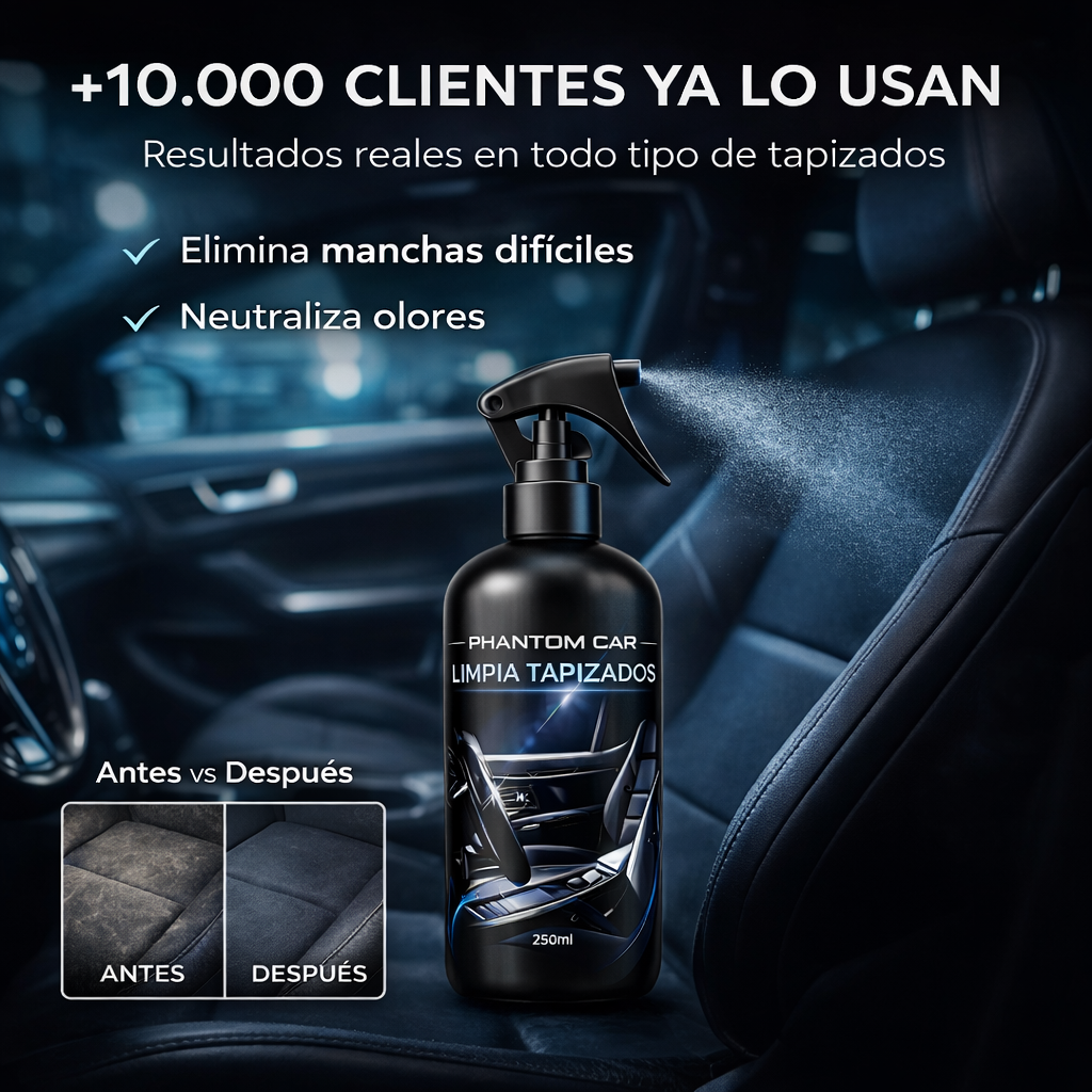 Limpia Tapizados Profesional 250ml | PHANTOM CAR