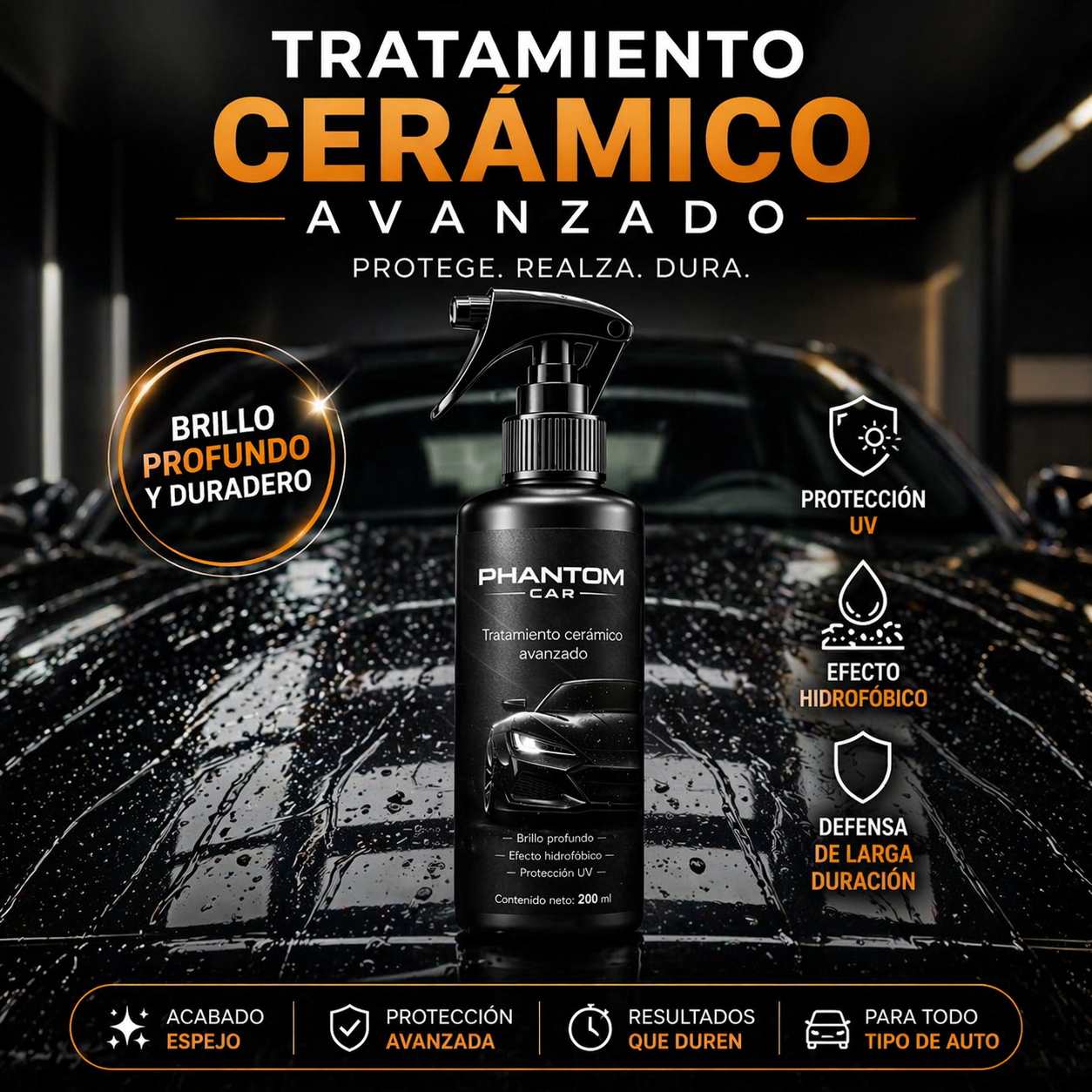 Protección Cerámica Avanzada | PHANTOM CAR